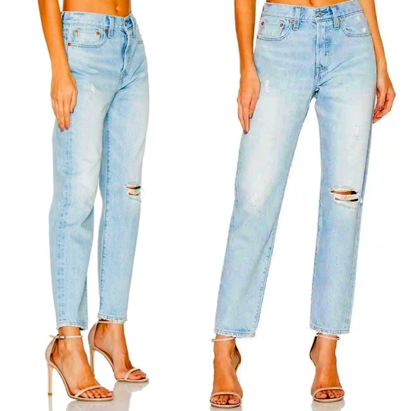 Levi’s Wedgie Icon Button Fly Distressed Jeans SZ 25 - Picture 3 of 15